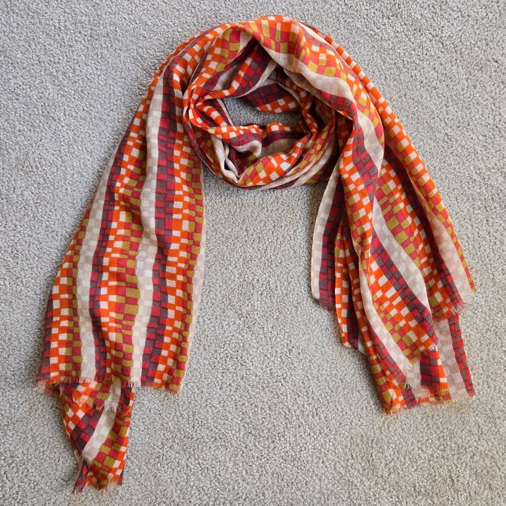 100% Wool Scarf Shawl Scandanavian Design Khadi and Co Denmark